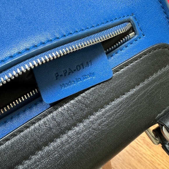 Celine  trapeze bag, blue, red and black - Picture 11 of 11